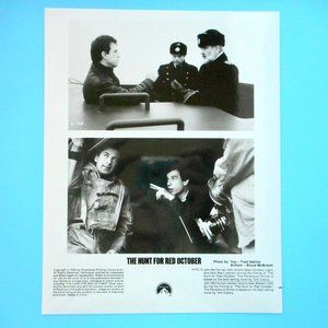 Hunt For Red October Original Press Photo Director John McTiernan Sean Connery